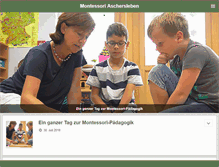Tablet Screenshot of montessori-aschersleben.de